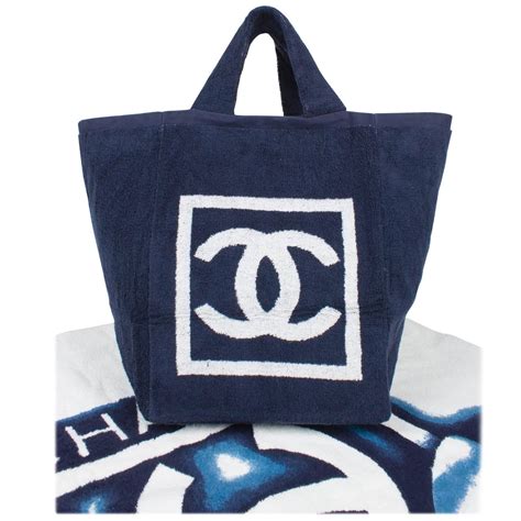 chanel beach bag set|chanel beach bag with towel.